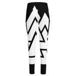 Viking Valknut Symbol Print High-Waisted Pocket Leggings