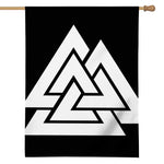 Viking Valknut Symbol Print House Flag
