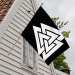 Viking Valknut Symbol Print House Flag