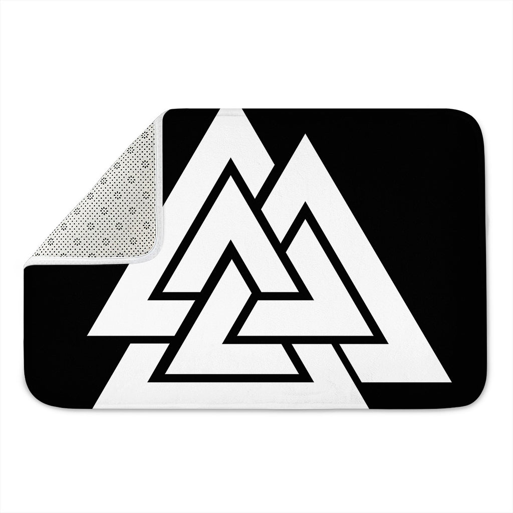 Viking Valknut Symbol Print Indoor Door Mat