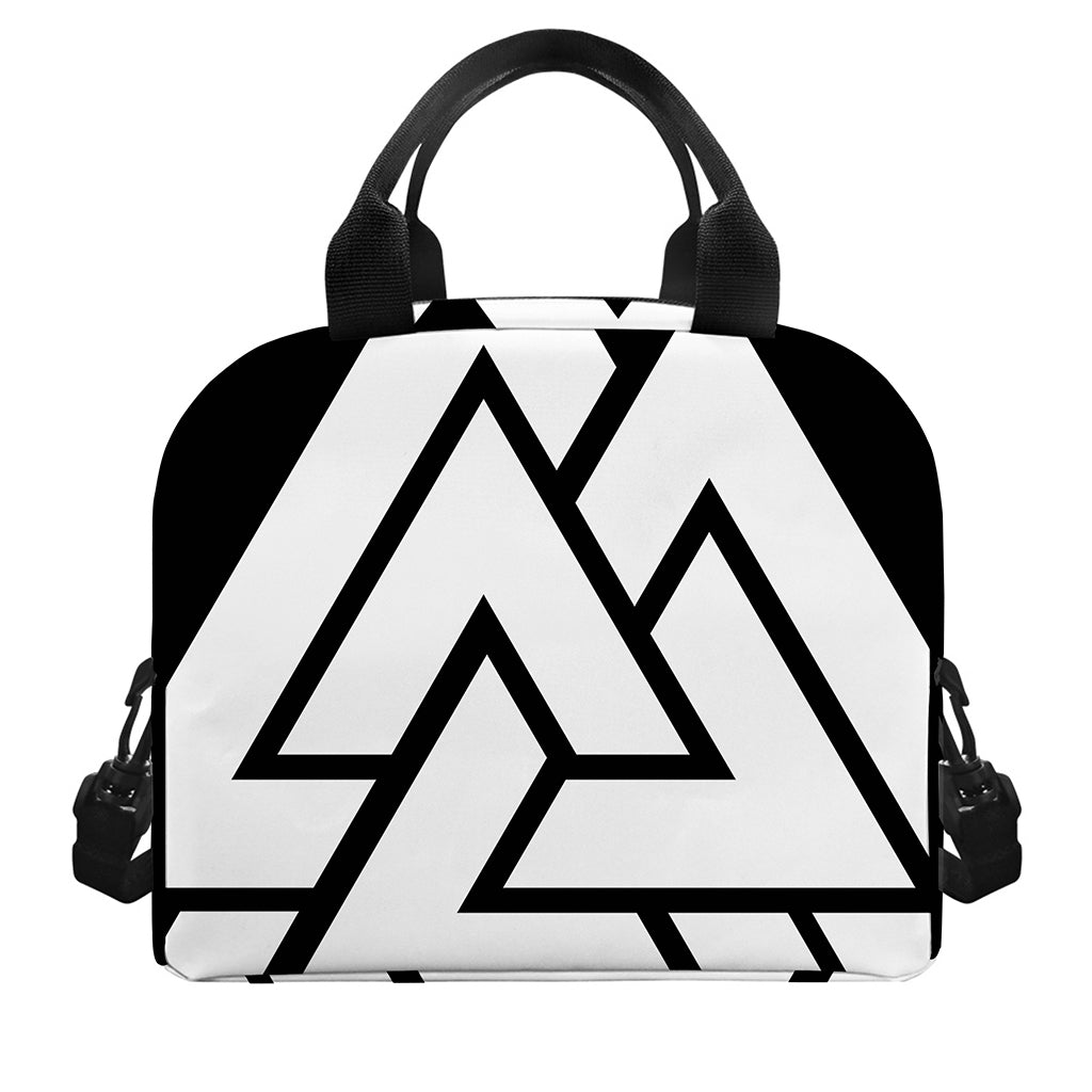 Viking Valknut Symbol Print Insulated Lunch Bag