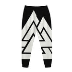 Viking Valknut Symbol Print Jogger Pants