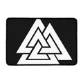 Viking Valknut Symbol Print Kitchen Mat