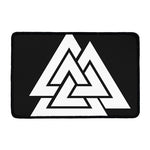 Viking Valknut Symbol Print Kitchen Mat