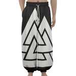 Viking Valknut Symbol Print Lantern Pants