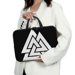 Viking Valknut Symbol Print Laptop Sleeve With Handle