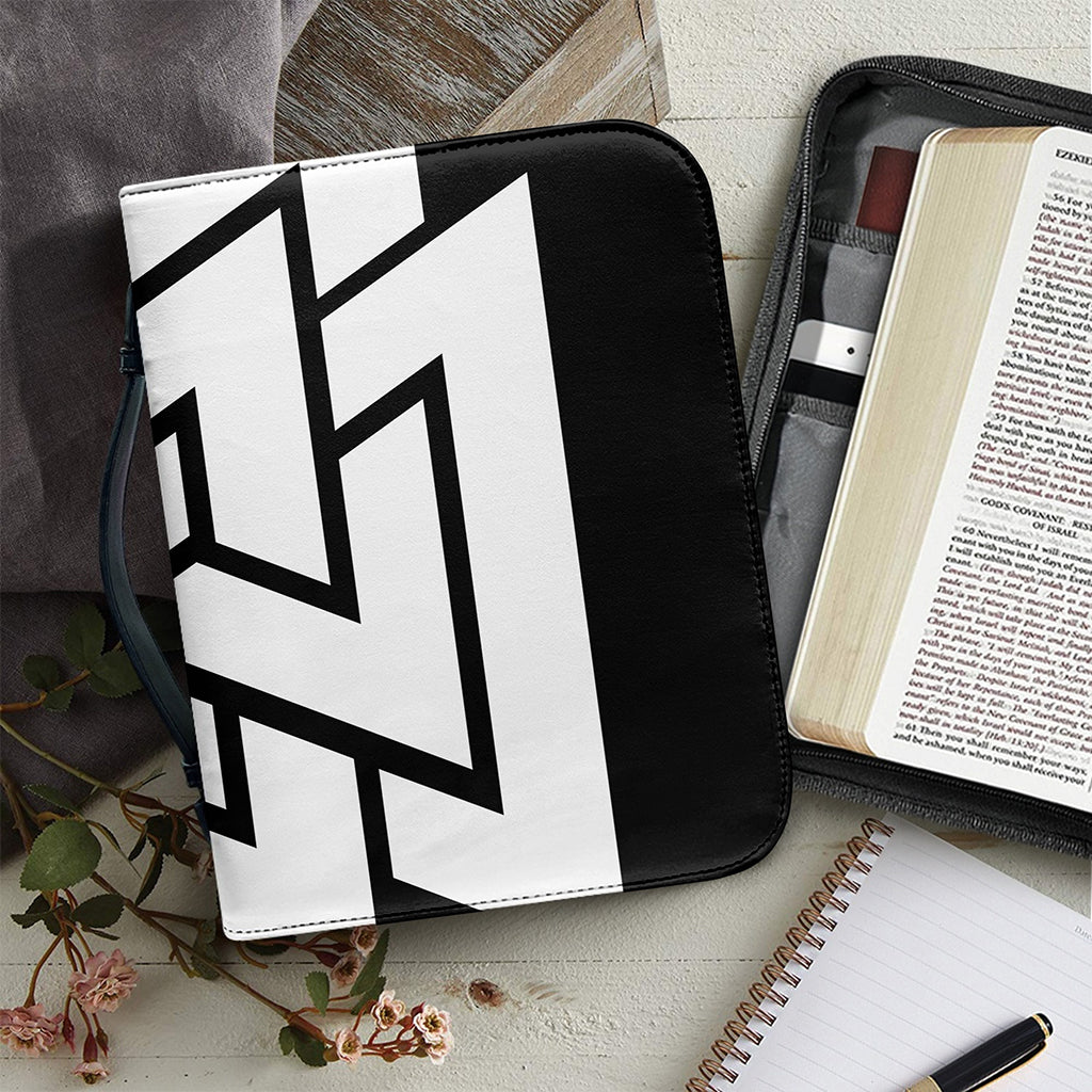 Viking Valknut Symbol Print Leather Bible Cover