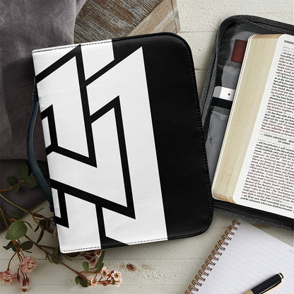 Viking Valknut Symbol Print Leather Bible Cover