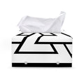 Viking Valknut Symbol Print Leather Tissue Box Cover