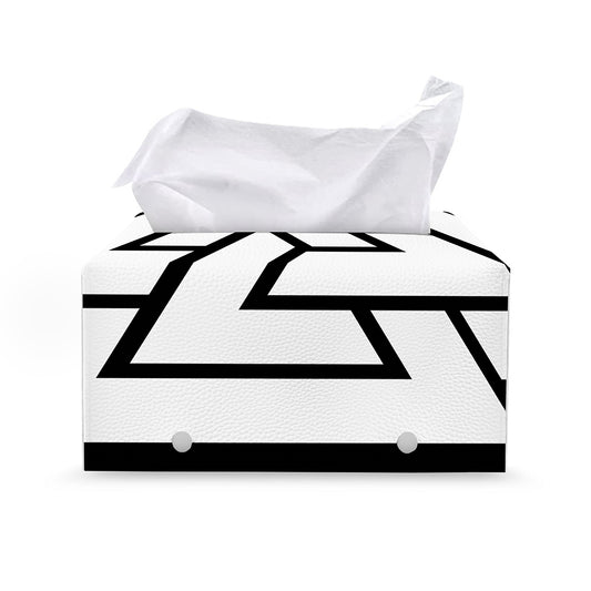 Viking Valknut Symbol Print Leather Tissue Box Cover