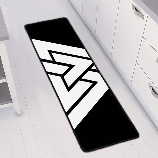 Viking Valknut Symbol Print Long Kitchen Mat
