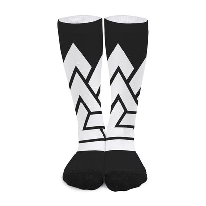 Viking Valknut Symbol Print Long Socks