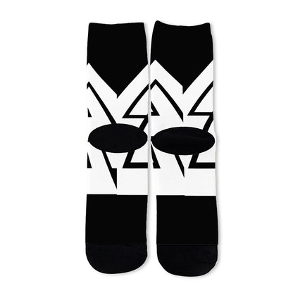 Viking Valknut Symbol Print Long Socks