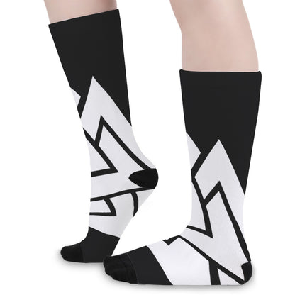 Viking Valknut Symbol Print Long Socks