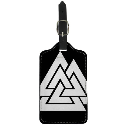 Viking Valknut Symbol Print Luggage Tag