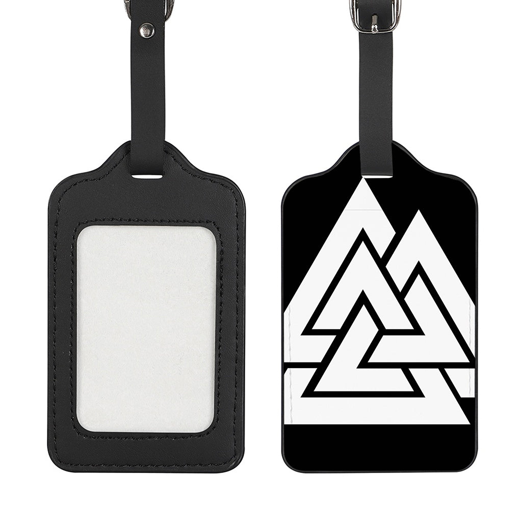 Viking Valknut Symbol Print Luggage Tag