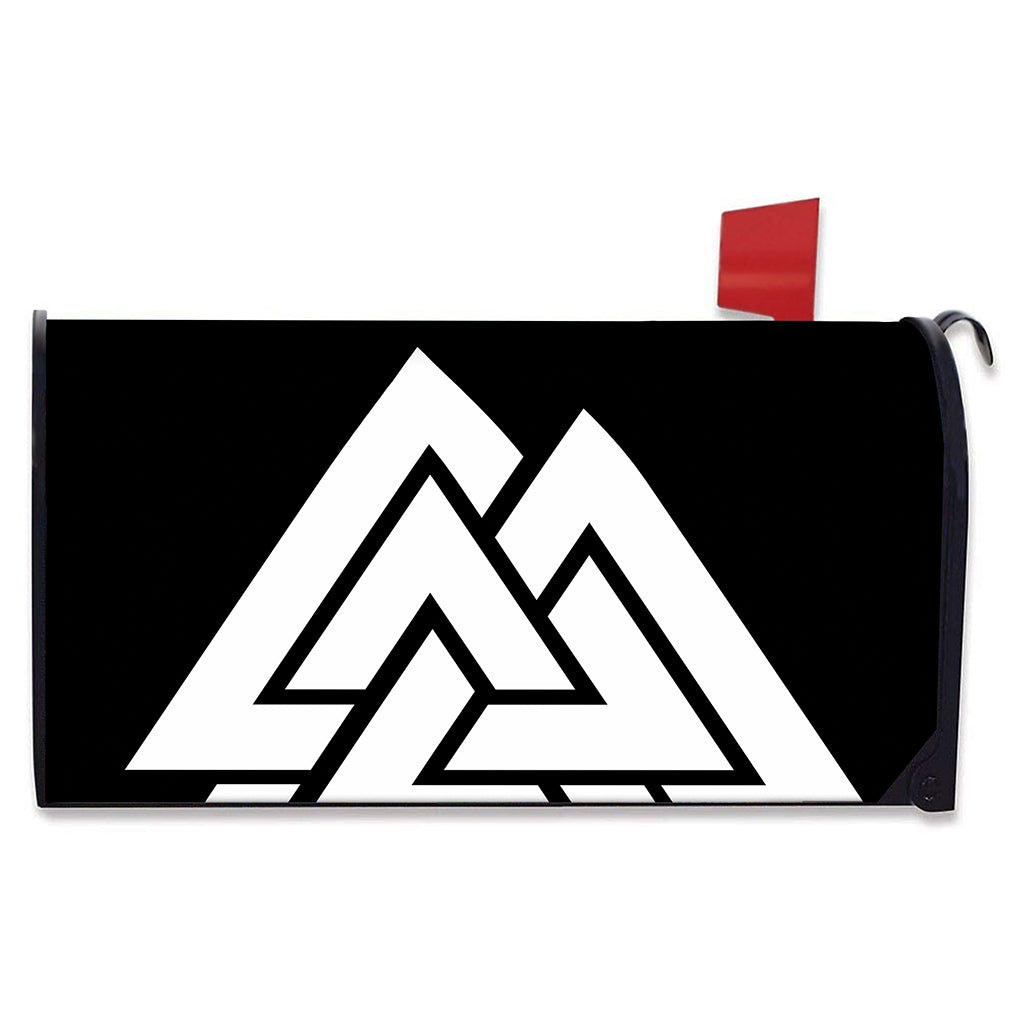 Viking Valknut Symbol Print Mailbox Cover