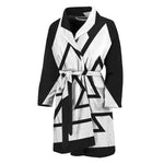 Viking Valknut Symbol Print Men's Bathrobe