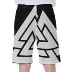 Viking Valknut Symbol Print Men's Beach Shorts