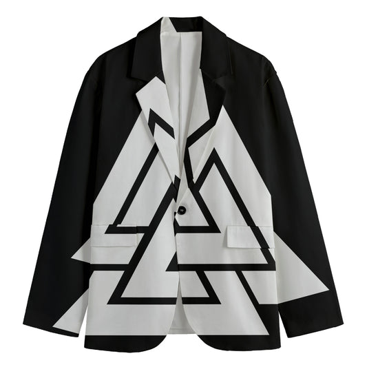 Viking Valknut Symbol Print Men's Blazer