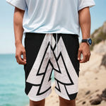 Viking Valknut Symbol Print Men's Cargo Shorts