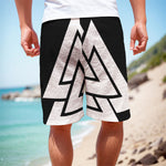 Viking Valknut Symbol Print Men's Cargo Shorts