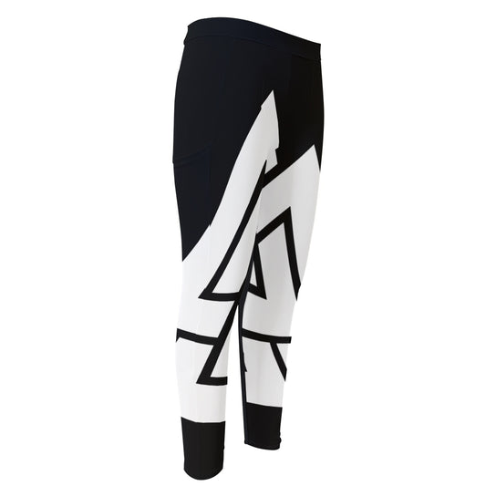 Viking Valknut Symbol Print Men's Compression Pants