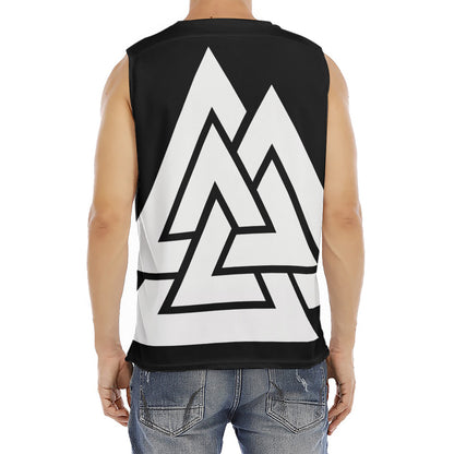Viking Valknut Symbol Print Men's Fitness Tank Top
