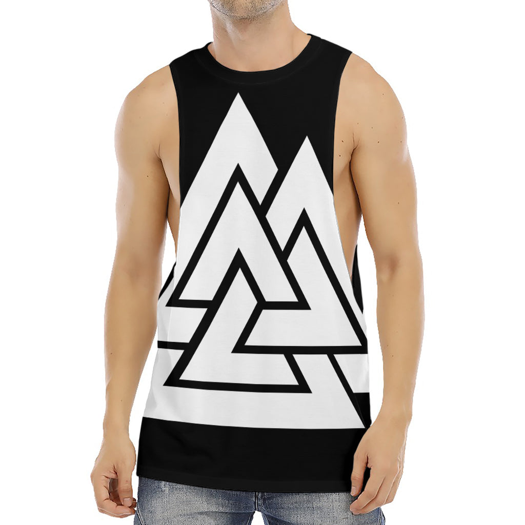 Viking Valknut Symbol Print Men's Muscle Tank Top