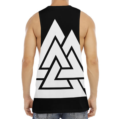 Viking Valknut Symbol Print Men's Muscle Tank Top