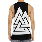 Viking Valknut Symbol Print Men's Muscle Tank Top