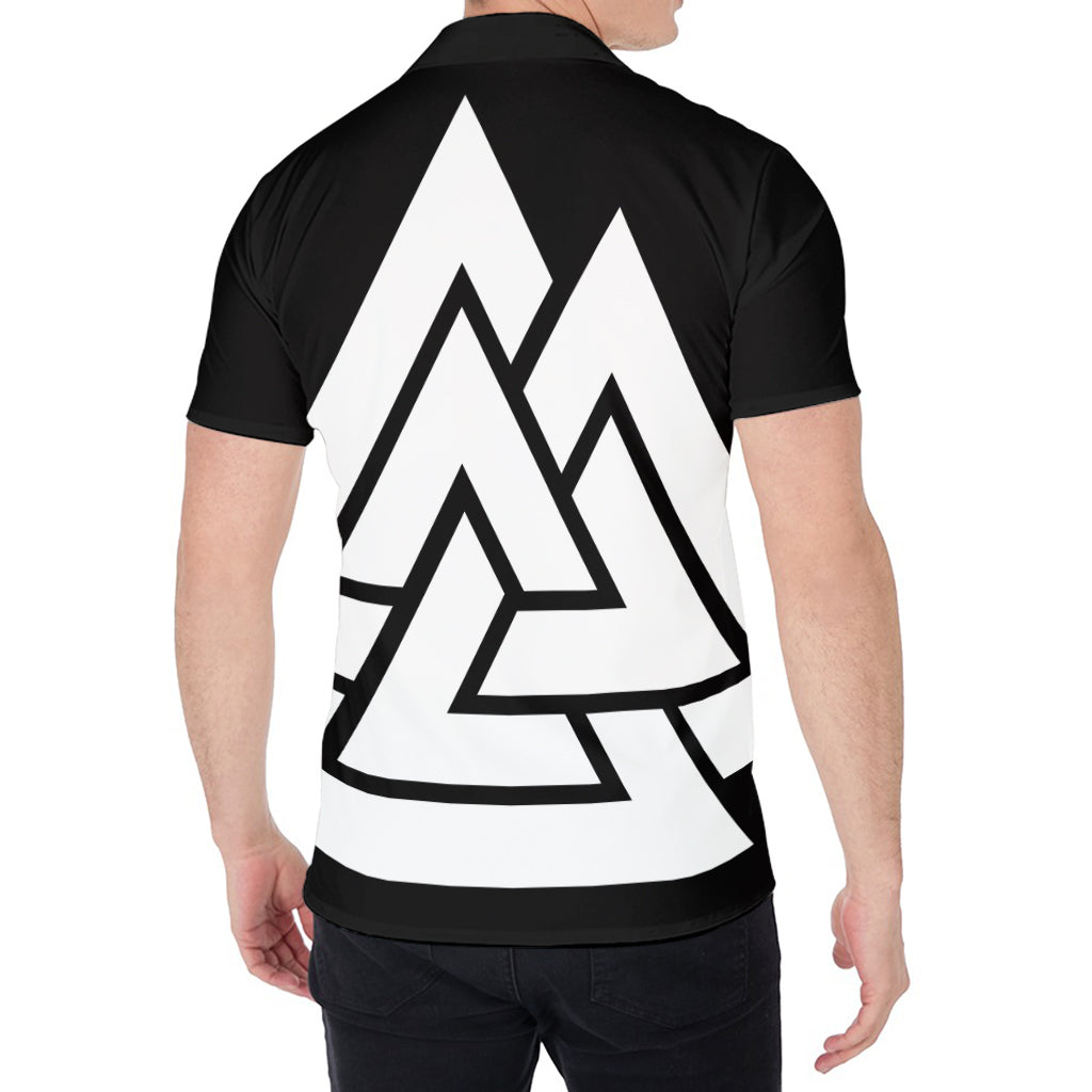 Viking Valknut Symbol Print Men's Shirt