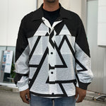 Viking Valknut Symbol Print Men's Shirt Jacket