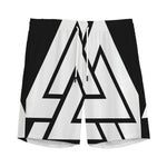 Viking Valknut Symbol Print Men's Sports Shorts