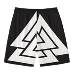 Viking Valknut Symbol Print Men's Swim Trunks