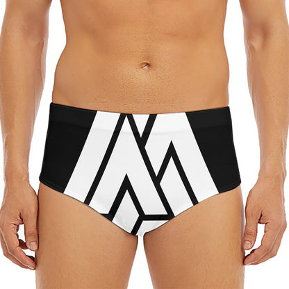 Viking Valknut Symbol Print Men's Triangle Swim Briefs