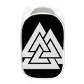 Viking Valknut Symbol Print Mesh Laundry Hamper