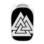 Viking Valknut Symbol Print Mesh Laundry Hamper