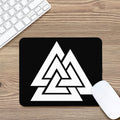 Viking Valknut Symbol Print Mouse Pad
