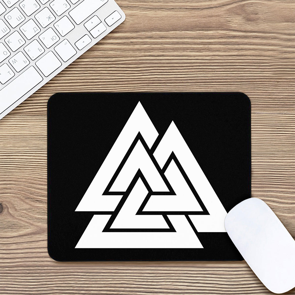 Viking Valknut Symbol Print Mouse Pad