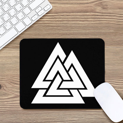 Viking Valknut Symbol Print Mouse Pad