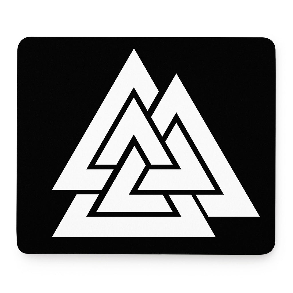Viking Valknut Symbol Print Mouse Pad