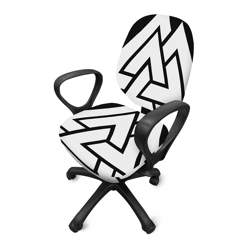 Viking Valknut Symbol Print Office Chair Cover