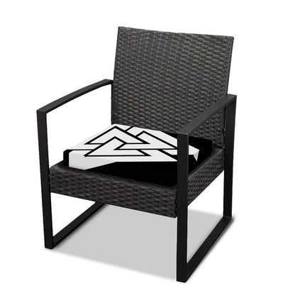 Viking Valknut Symbol Print Outdoor Seat Cushion Cover
