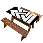 Viking Valknut Symbol Print Picnic Table Cover