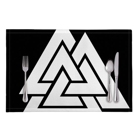 Viking Valknut Symbol Print Placemat
