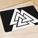 Viking Valknut Symbol Print Polyester Doormat