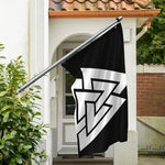 Viking Valknut Symbol Print Polyester Flag
