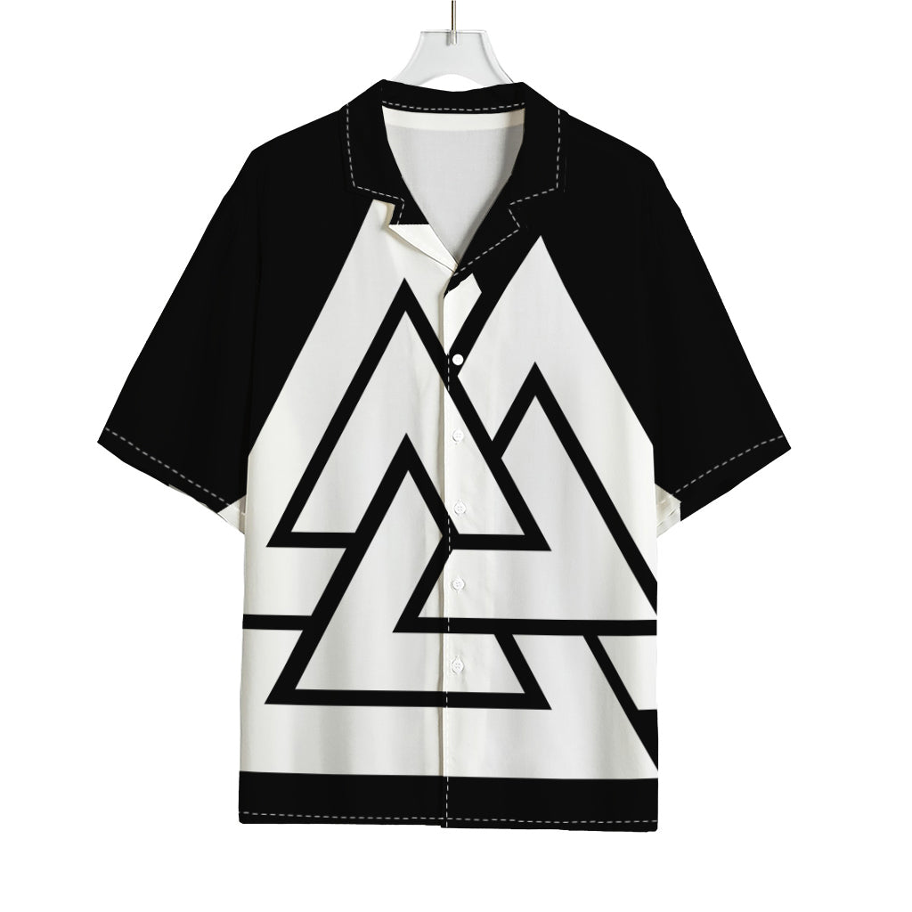 Viking Valknut Symbol Print Rayon Hawaiian Shirt