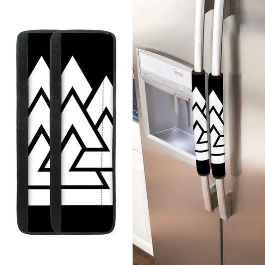 Viking Valknut Symbol Print Refrigerator Handle Covers